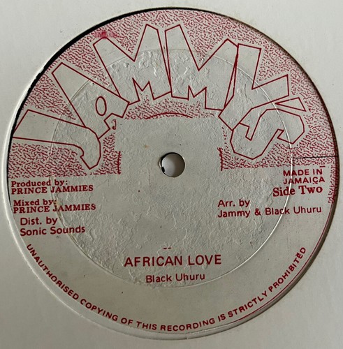 Black Uhuru Bad Girl/African Love 12" 1979 Jammy's Jamaica Pressing Rare - Picture 2 of 3