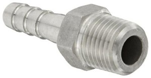 Banjo HB025SS Stainless Steel 316 Hose Fitting, Adapter, 1/4" NPT Male x 1/4"...