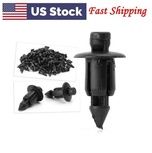 100-Pack 8mm Hole Plastic Push Rivets – Fits Suzuki, Polaris, Kawasaki, Nissan, Infiniti, Honda & More