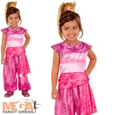 Leah Genie Girls Fancy Dress Shimmer & Shine Cartoon Kids Childs Costume Outfit