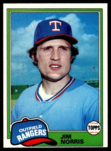 1981 Topps Jim Norris Texas Rangers #264 | eBay
