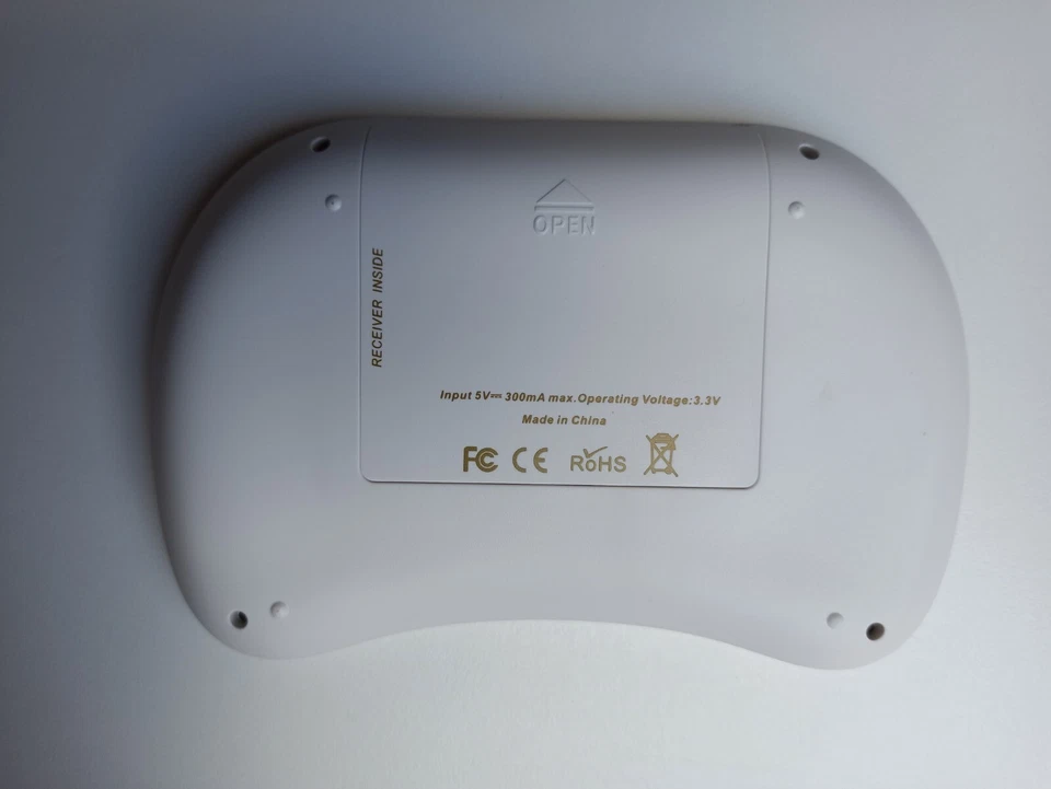 Mini Tastatur mit Touchpad Akku Wireless Keyboard UKB-500-RF kabellos weiß 2,4 - Bild 4 von 4