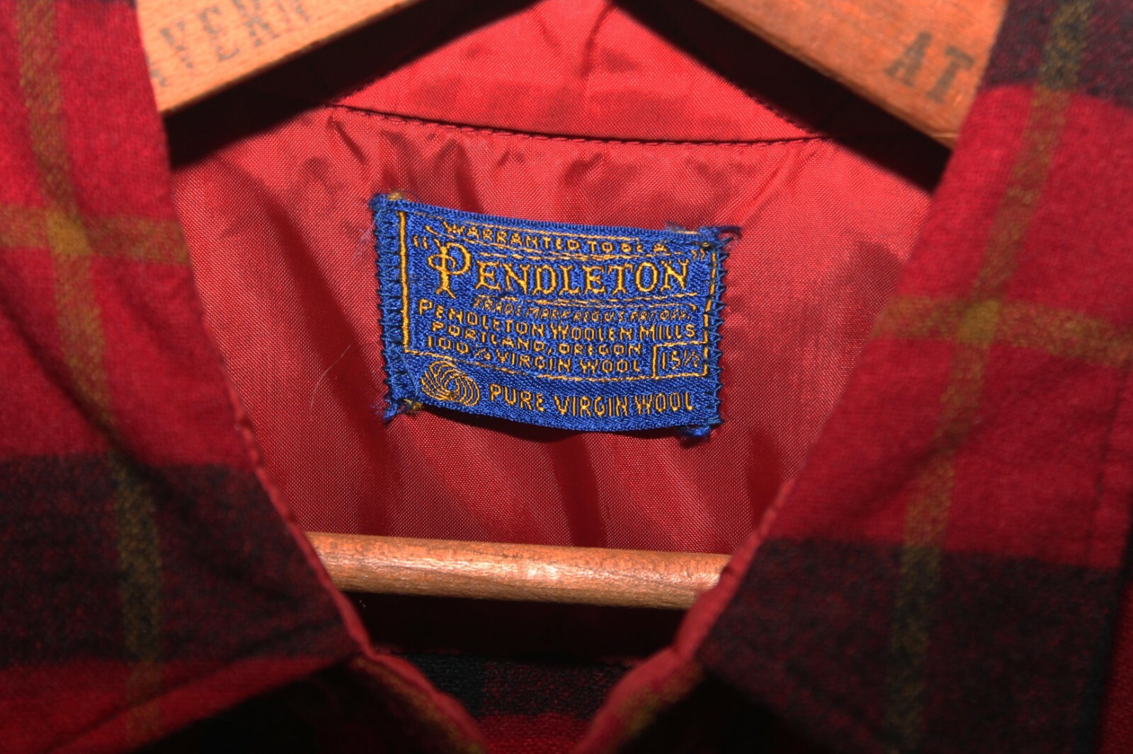 Pendleton All Wool Button Front Shirt Vintage 70s… - image 4