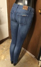 A/X Armani Exchange Skinny Comfort stretch Jeans Womens 0 x 29 Moto Knee Patch