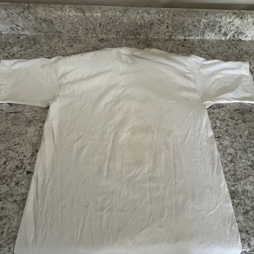 cal cru t shirt Single Stitch VTG Cartoon Cartoon Cat Adult Small White Attitude - Picture 8 of 9