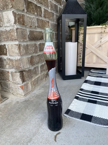 Vintage Original Stretched Soda Bottles 16 Oz Cherry Coke 1970’s Antique