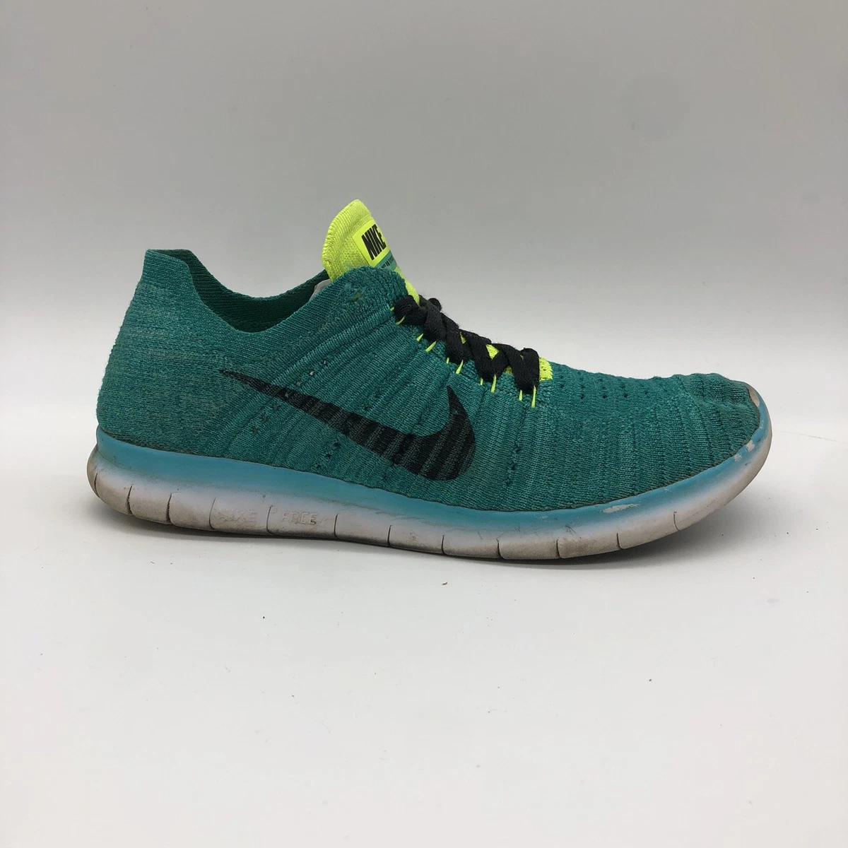 Nike Free RN Flyknit Running Shoes Youth Sz 6.5Y Women s Size 8 Blue 834362 300