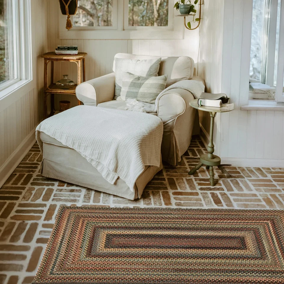 Capel Rugs Blue Ridge Autumn Wool Country Home Braided Rectangle Area Rug - Image 2 of 4