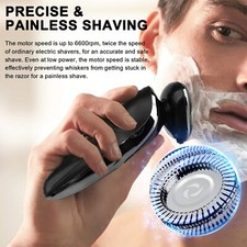 Men Wet/Dry Electric Shaver Trimmer Rotary Razor Beard Shaving USB Rechargeable 7