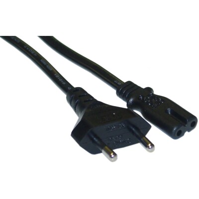 6ft European Laptop Power Cord, CEE 7/16 to C7, Non-Polarized, VDE 10W1-13306