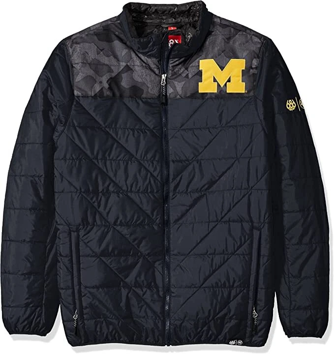 686 Flight Insulated Jacket (L) Michigan Navy U1W11002-MINV