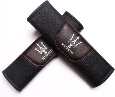#ad #ad 2pcs Car Seat Belt Cover for Maserati Quattroporte Ghibli Leather Shoulder Pads $30.97