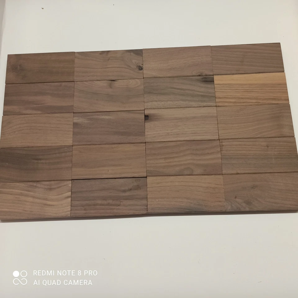 Bastelholz Walnuss Nussbaum Kantel Drechselholz 20 Stück - Bild 3 von 4