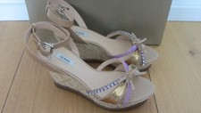 GUESS traumhafte Wedges Sandalen Glitzersteine Gr.38 Neu