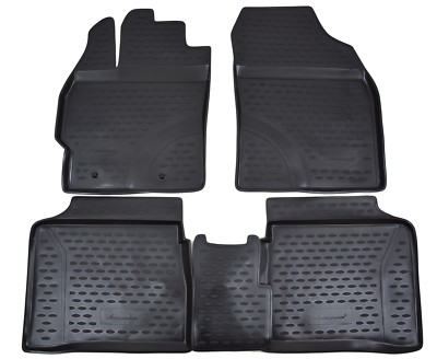 Gummimatten Gummi Fußmatten Für Toyota Prius 2009-2016 4-Tlg