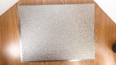 NEW - Set of 12 - Fasade 18x24'' Hammered Brushed Nickel Backsplash Thermoplastic