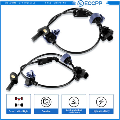 ECCPP 2 Pcs Front Left & Right ABS Wheel Speed Sensor For Honda Civic 2006-2011