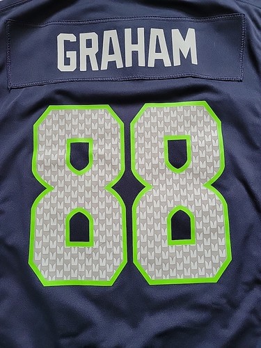 Nike Jimmy Graham Seattle Seahawks NFL Football Jersey Youth Large 14-16 Boy - Picture 8 of 8