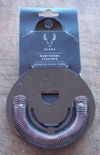 Viski Hawthorne Premium Bartending Strainer Gunmetal Black Finish