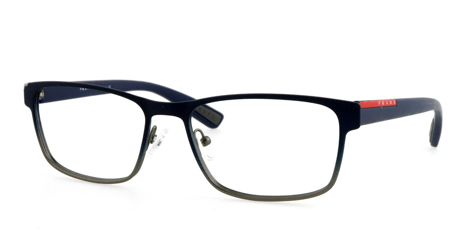 Prada Linea Rossa VPS50G 55mm Navy Blue Eyeglass Frames Made in Italy