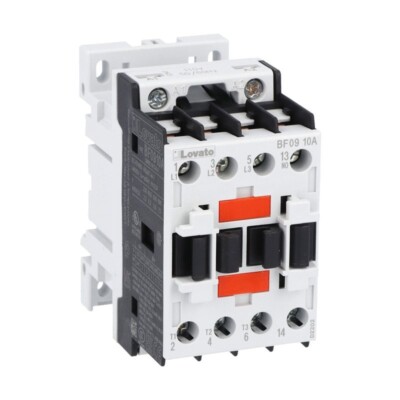 LOVATO Electric BF0910A230 3-Pole Contactor Ie (AC3) 9A