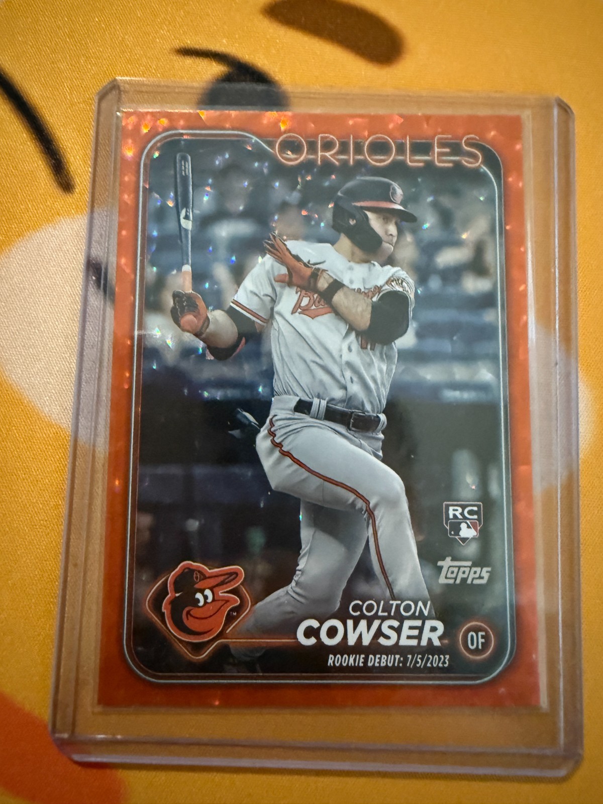 Colton Cowser - 2024 Topps Update #72 Orange Foil Parallel 164/299 Rookie Debut