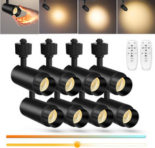   2025 Upgraded  9-Cct 12W Zoomable LED Track Light Heads Dimmable with Remote H T