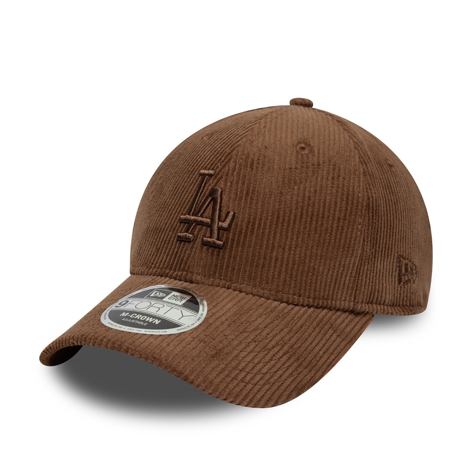 NEW ERA LA DODGERS BASEBALL CAP.9FORTY M CROWN BROWN CORD SNAPBACK MLB HAT S26