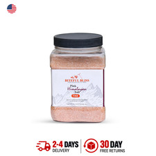 Himalayan Pink Salt Fine Grain in Plastic Jar 35.2oz Salt Crystal Food Grade