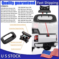 New Tailgate Handle w/ Bezel & Clips Fits 1999-2007 Chevy Silverado GMC Sierra