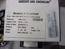 Sargent & Greenleaf S&G Model 8410-100 Mechanical Safe Lock Kit