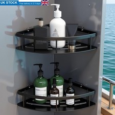 2 Pack Corner Shower Caddy Bathroom Organizer Storage Shelf No Drilling Rack 😊