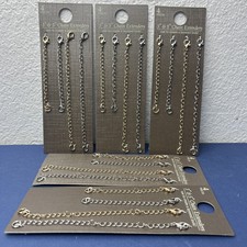 Jewelry Chain Extenders Lot 3” & 5” Necklace Bracelet Extender Sets New