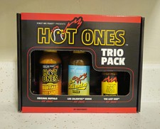 HOT ONES (First We Feast) Trio Pack Hot Sauce...