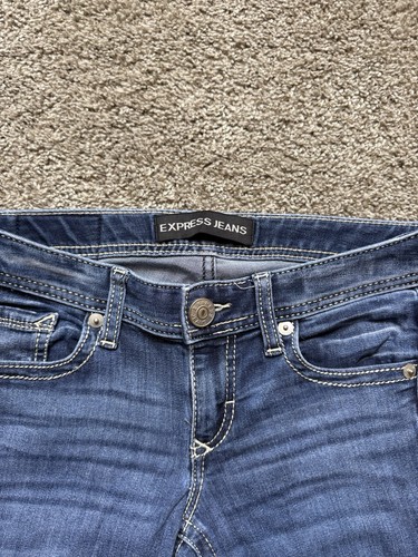 Vintage Express Skinny Stella Jeans Women’s Sz 00 Short Low Rise - Picture 4 of 8