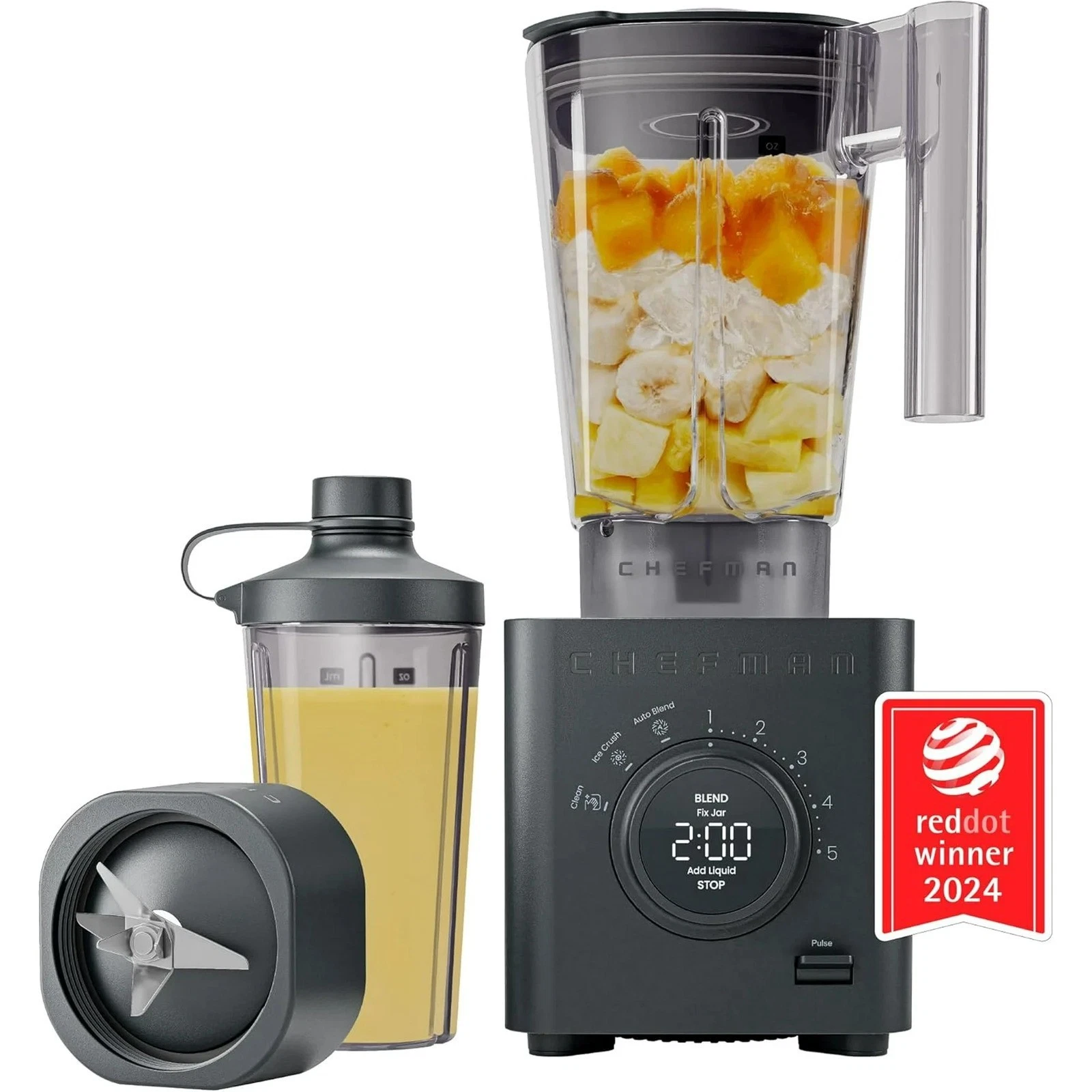 Chefman RJ27-T1-TJ-MIDNIGHT Obliterator 1380W Professional Blender (Open Box)
Opens in a new window