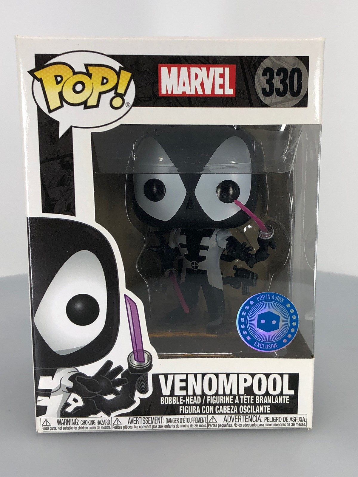 Funko Pop! Marvel Spider-Man Venompool #330 Pop In A Box Exclusive Damaged Box