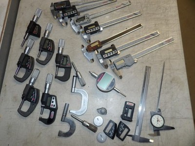 STARRETT  Electronic Tools.  Used & Abused Tool Package Deal.  Calipers & Mics.