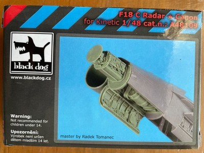 Blackdog Models 1/48 F/A-18C Hornet Radar + Canon