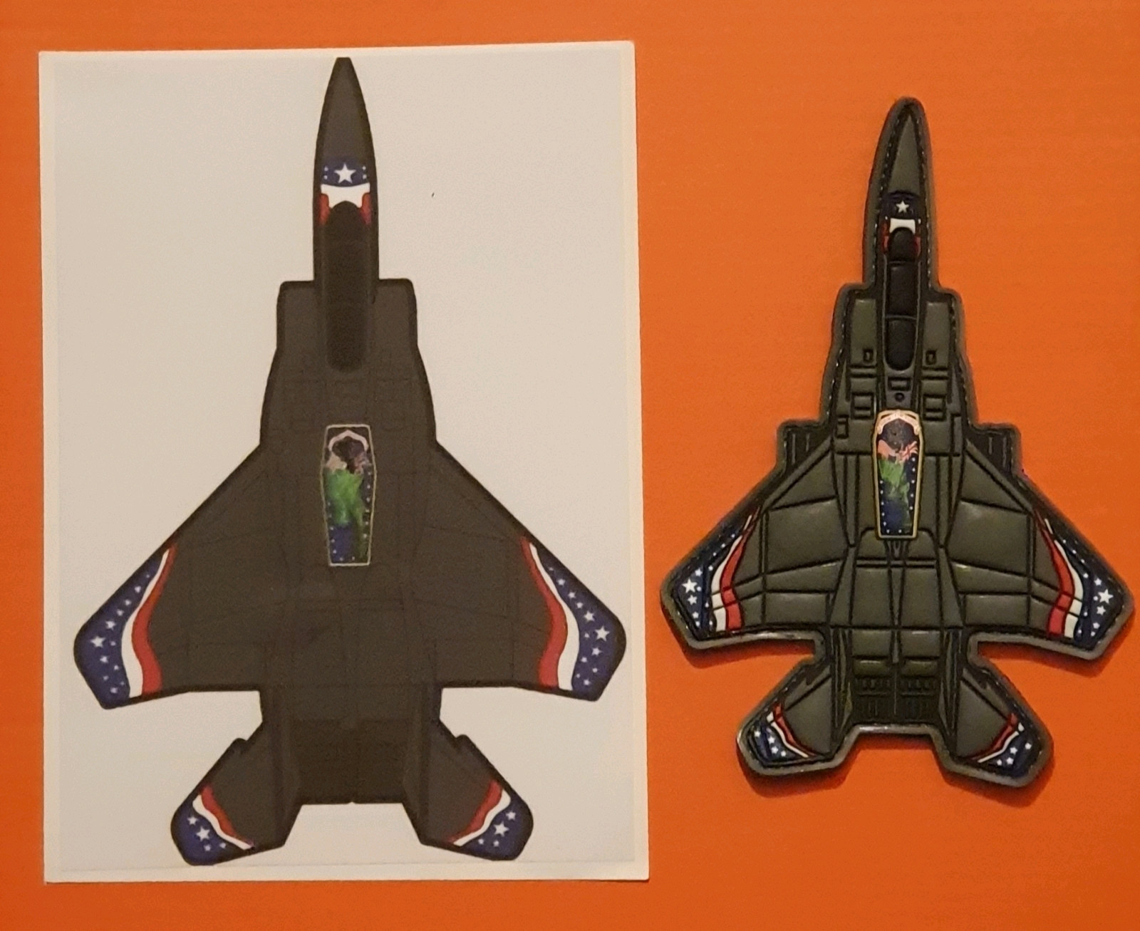 USAF AIRFORCE LAKENHEATH  PVC 80  YEARS ANNIVERSARY F 15  PATCH PLUS BIG STICKER