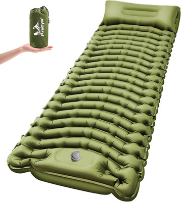 Sleeping Pad for Camping - Ultralight Camping Mattress with Pillow, Built-In Foo