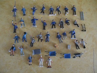 Figures H0 Railway Staff Craftsmen and a Passenger Used.