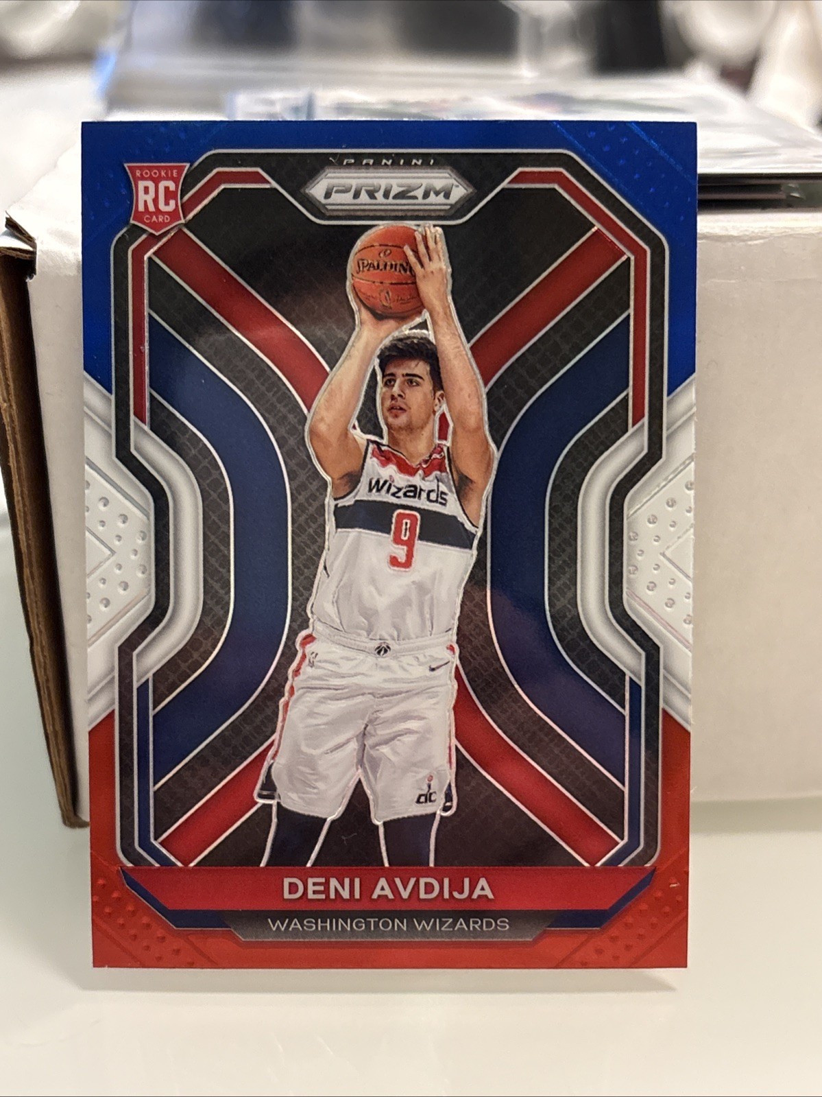 2020-21 Panini Prizm Deni Avdija RC Red White Blue Prizm #290 Wizards Rookie dd1