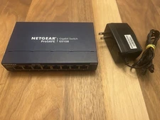 NETGEAR ProSAFE GS108v4 8-Port Gigabit Ethernet Switch w/ Power Adapter