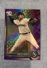 2022 Bowman Chrome - Prospects Noelvi Marte #BCP-186 Purple Mojo Refractor /250