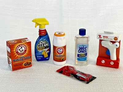 Lot of 6 Zuru Mini Brands, Household Items - Glue Gun, Scissors, Wet Ones, etc.