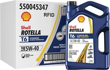 3-Pack Shell Rotella T6 5W-40 Full Synthetic Oil – Premium Engine Protection