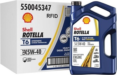 3-Pack Shell Rotella T6 5W-40 Full Synthetic Oil   Premium Engine Protection