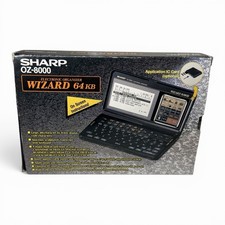 Vintage Sharp OZ-8000 Electronic Organizer Wizard 64KB With Box Fully Tested