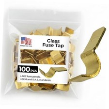 AGC Glass Fuse Tap in Adapter - 100 Pack - Made in USA